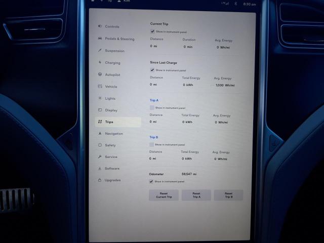 5YJSA1E41GF147057 - 2016 TESLA MODEL S ლურჯი ფოტო 9