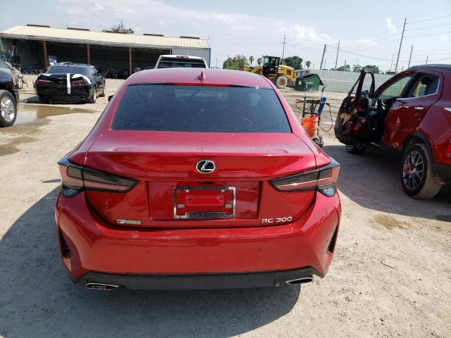 JTHHA5BC0K5009497 - 2019 LEXUS RC 300 RED photo 6