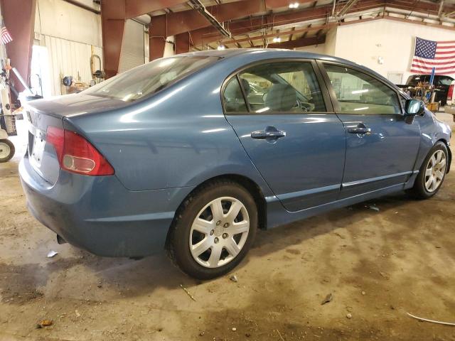 1HGFA165X6L107145 - 2006 HONDA CIVIC LX BLUE photo 3