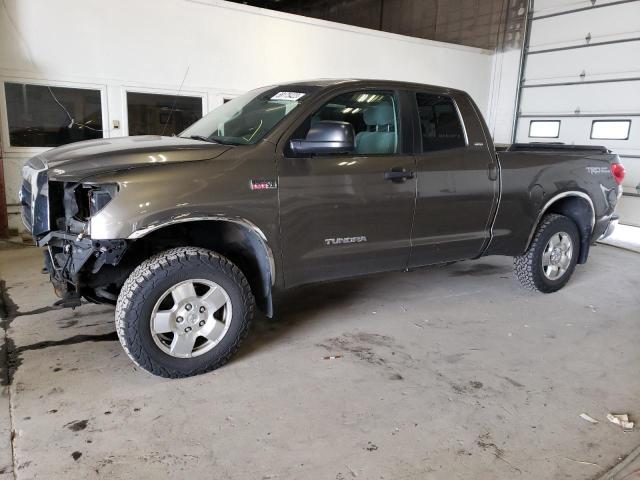 5TFBV54108X082616 - 2008 TOYOTA TUNDRA DOUBLE CAB GRAY photo 1