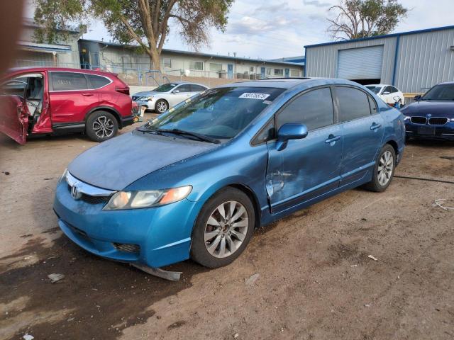 2HGFA16979H509466 - 2009 HONDA CIVIC EXL BLUE photo 1