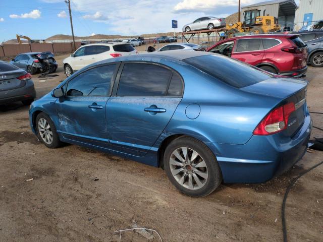2HGFA16979H509466 - 2009 HONDA CIVIC EXL BLUE photo 2