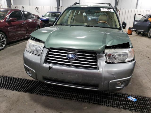 JF1SG676X7H706525 - 2007 SUBARU FORESTER 2.5X LL BEAN GREEN photo 5