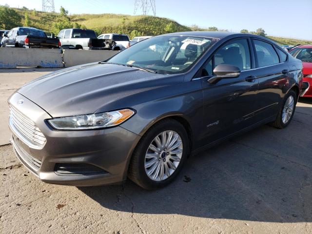 3FA6P0LU9DR329778 - 2013 FORD FUSION SE HYBRID GRAY photo 1