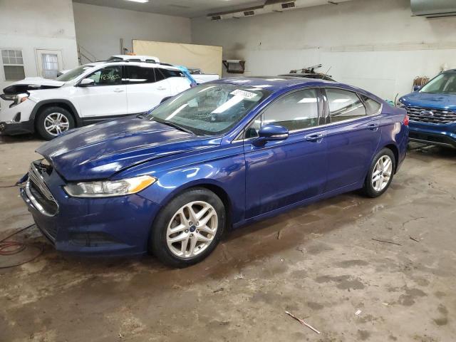 3FA6P0H76GR289750 - 2016 FORD FUSION SE BLUE photo 1