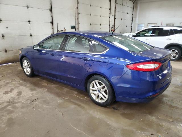 3FA6P0H76GR289750 - 2016 FORD FUSION SE BLUE photo 2