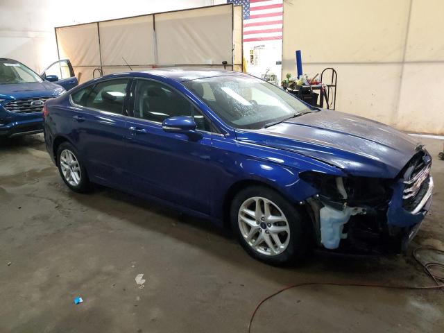 3FA6P0H76GR289750 - 2016 FORD FUSION SE BLUE photo 4