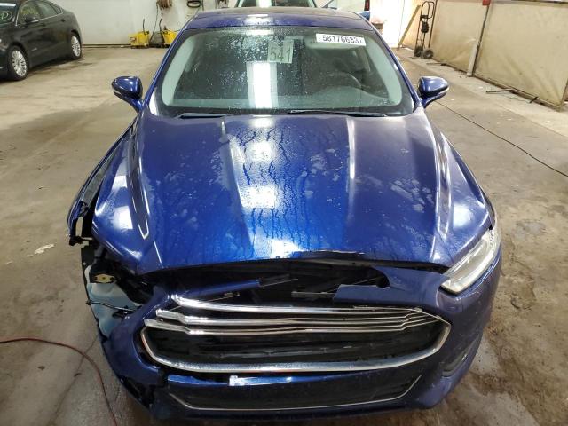 3FA6P0H76GR289750 - 2016 FORD FUSION SE BLUE photo 5