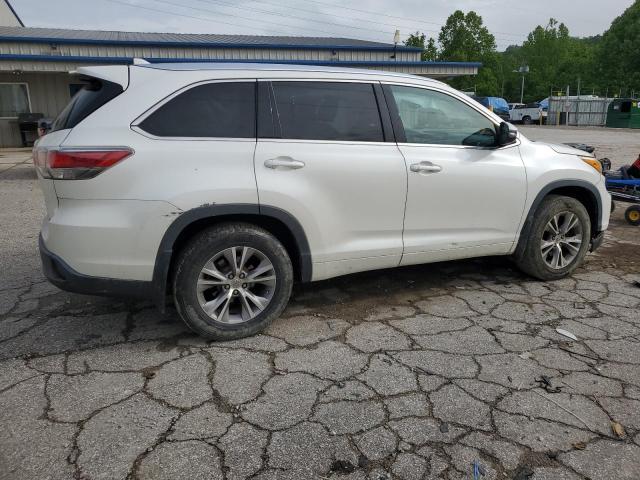 5TDJKRFH7FS204428 - 2015 TOYOTA HIGHLANDER XLE WHITE photo 3