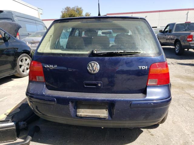 WVWGF21J3YW227224 - 2000 VOLKSWAGEN GOLF GLS TDI BLUE photo 6