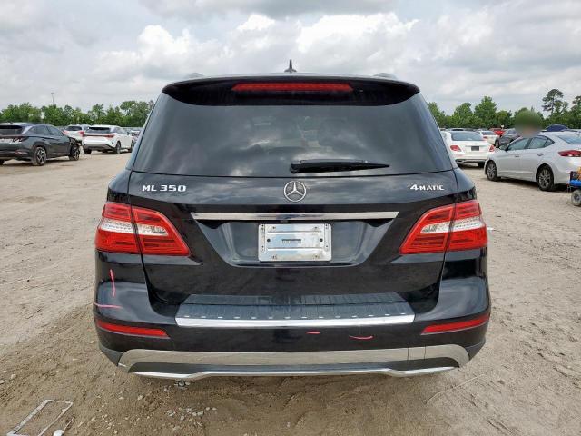 4JGDA5HB3CA035305 - 2012 MERCEDES-BENZ ML 350 4MATIC BLACK photo 6