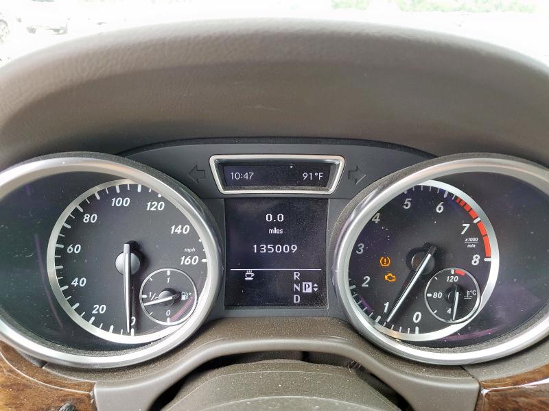 4JGDA5HB3CA035305 - 2012 MERCEDES-BENZ ML 350 4MATIC BLACK photo 9