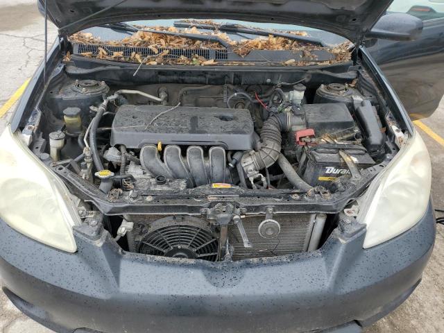 2T1KR32E35C457441 - 2005 TOYOTA COROLLA MA XR BLACK photo 11