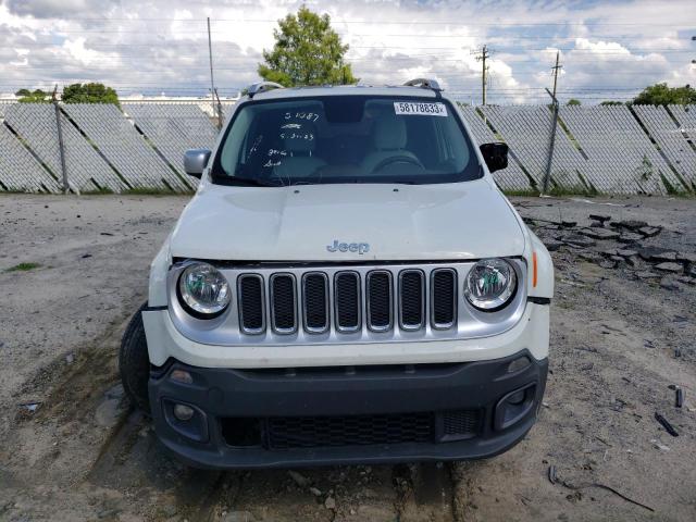 ZACCJBDT8GPC75744 - 2016 JEEP RENEGADE LIMITED WHITE photo 5