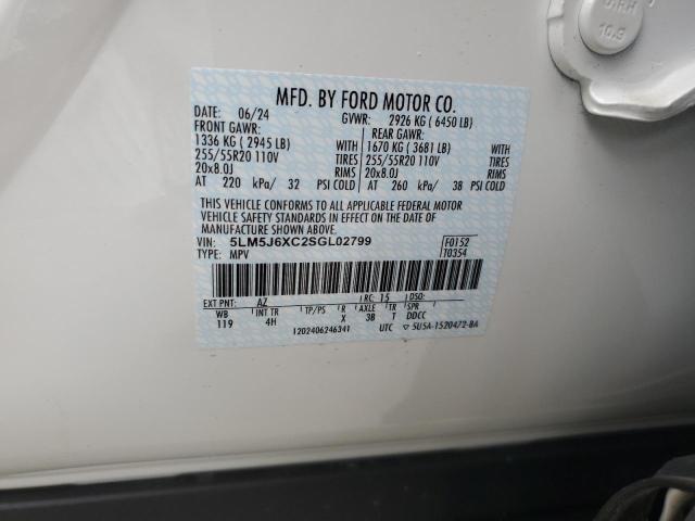 5LM5J6XC2SGL02799 - 2025 LINCOLN AVIATOR თეთრი ფოტო 14