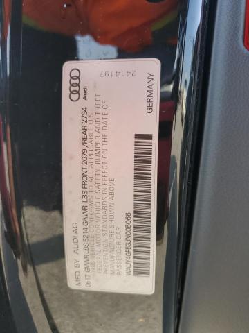 WAUY4GF53JN005066 - 2018 AUDI S5 PREMIUM PLUS BLACK photo 12