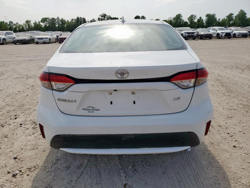 5YFEPMAE8MP243859 - 2021 TOYOTA COROLLA LE WHITE photo 6