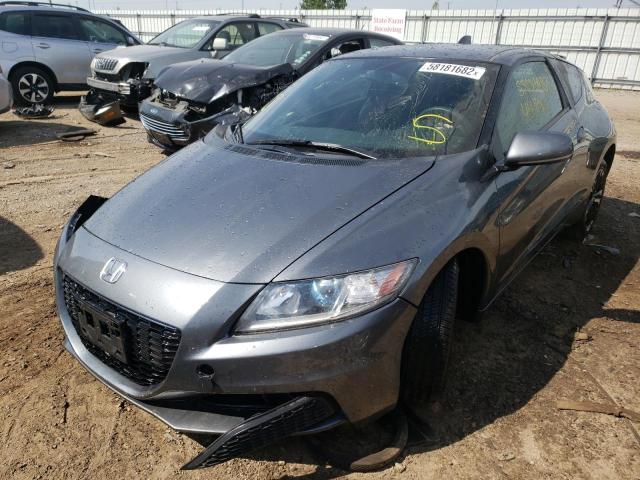 JHMZF1D46FS001786 - 2015 HONDA CR-Z SILVER photo 2