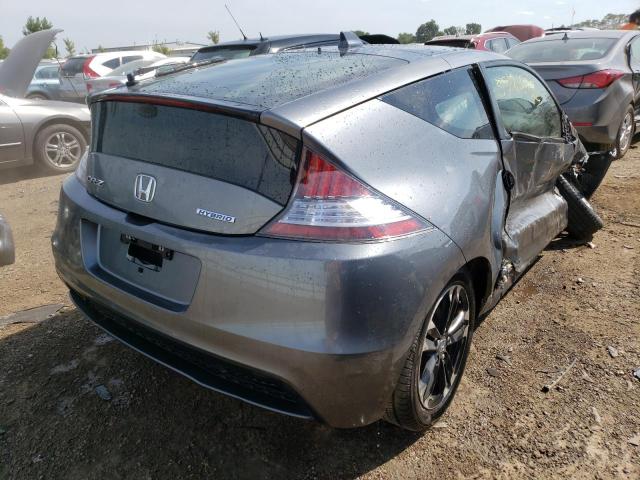 JHMZF1D46FS001786 - 2015 HONDA CR-Z SILVER photo 4