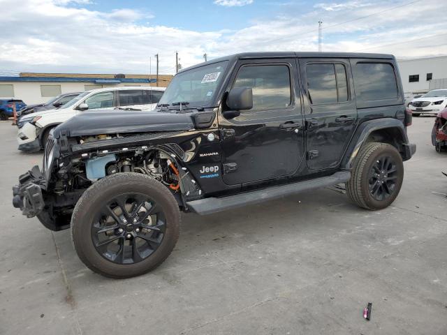 1C4JJXP61MW860013 - 2021 JEEP WRANGLER U SAHARA 4XE BLACK photo 1