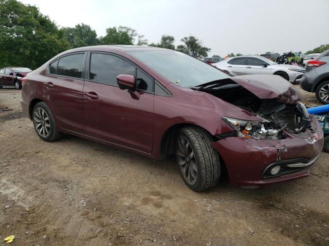 2HGFB2F90FH549872 - 2015 HONDA CIVIC EXL 勃艮第红 照片 4