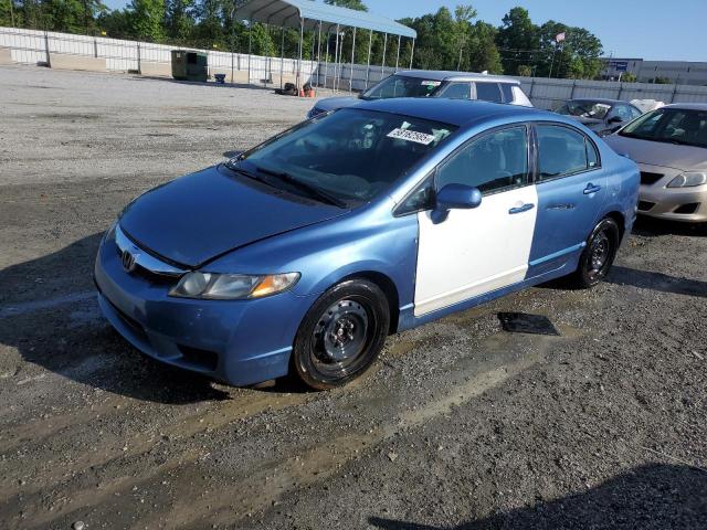 2HGFA16679H325828 - 2009 HONDA CIVIC LX-S BLUE photo 1