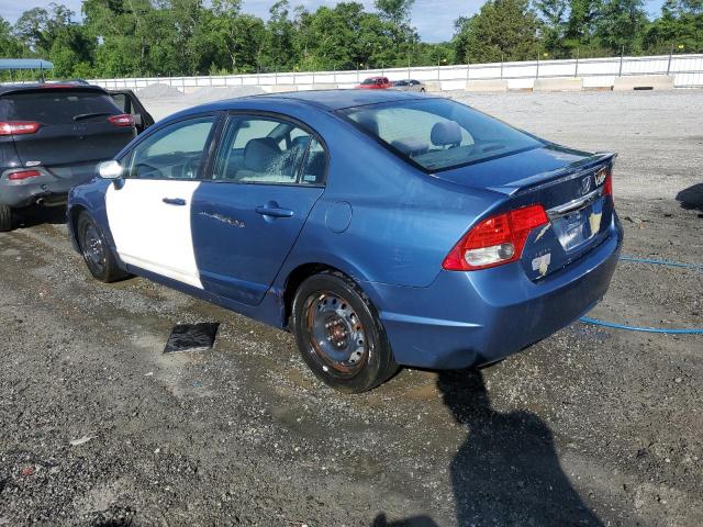 2HGFA16679H325828 - 2009 HONDA CIVIC LX-S BLUE photo 2
