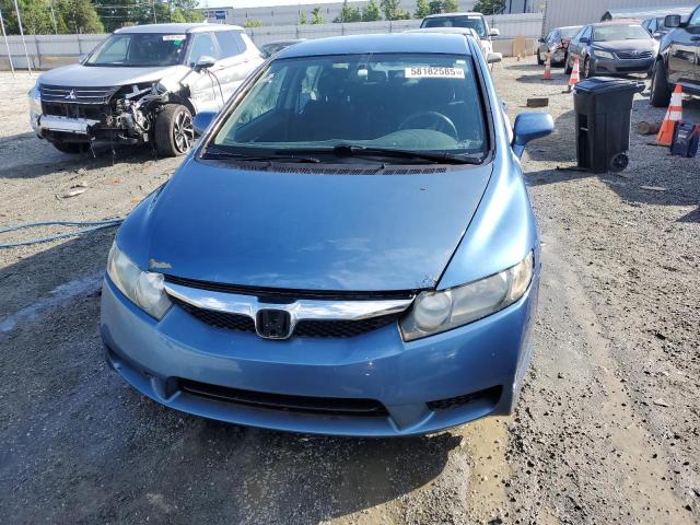 2HGFA16679H325828 - 2009 HONDA CIVIC LX-S BLUE photo 5