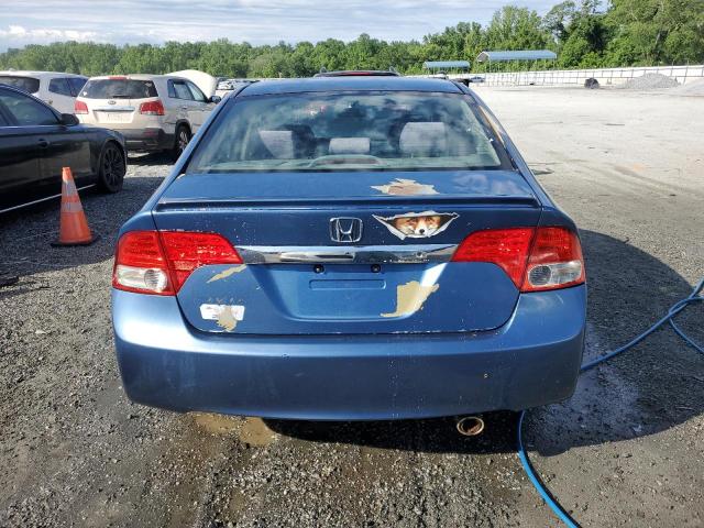 2HGFA16679H325828 - 2009 HONDA CIVIC LX-S BLUE photo 6