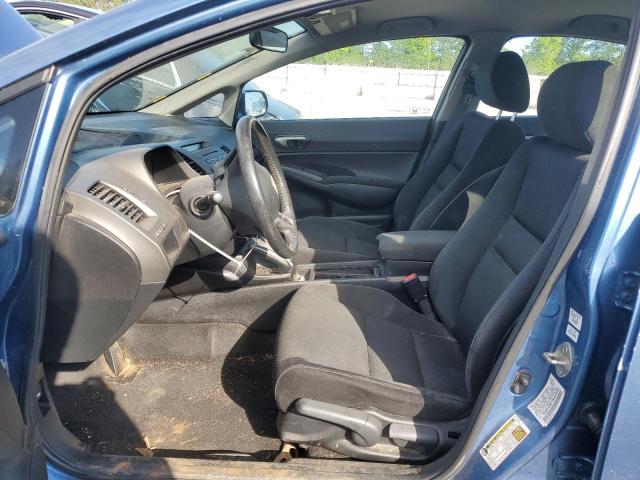 2HGFA16679H325828 - 2009 HONDA CIVIC LX-S BLUE photo 7