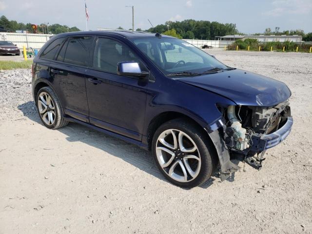 2FMDK3AK2BBA69864 - 2011 FORD EDGE SPORT BLUE photo 4