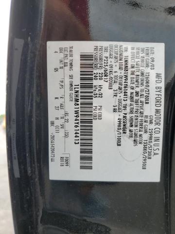 1LNHM81W94Y614413 - 2004 LINCOLN TOWN CAR EXECUTIVE Schwarz Foto 12