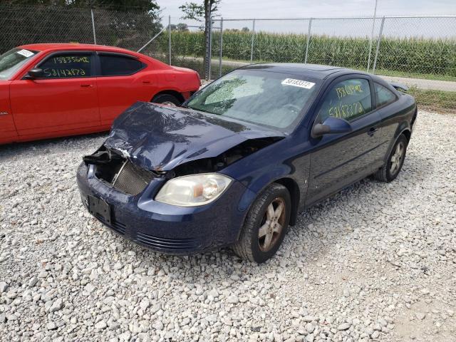 1G1AT18H497114110 - 2009 CHEVROLET COBALT LS LT BLUE photo 2