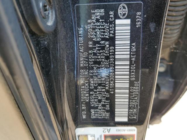 4T1BK3DB8BU389199 - 2011 TOYOTA AVALON BASE Qara foto 12