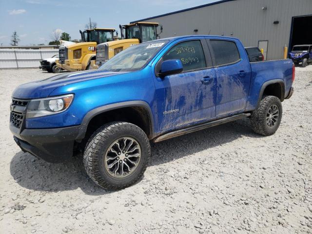 1GCGTEEN5J1183253 - 2018 CHEVROLET COLORADO ZR2 BLUE photo 1