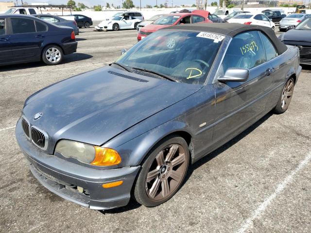 WBABR3349YEB40528 - 2000 BMW 323 CI BLUE photo 2