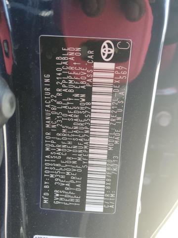 5YFEPMAE7NP355778 - 2022 TOYOTA COROLLA LE BLUE photo 13