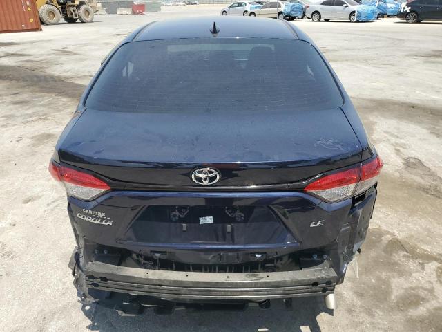 5YFEPMAE7NP355778 - 2022 TOYOTA COROLLA LE BLUE photo 6