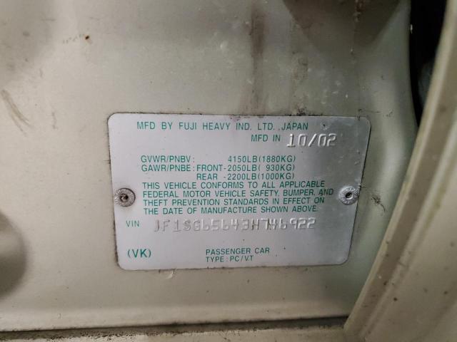 JF1SG65643H746922 - 2003 SUBARU FORESTER 2.5XS Brun photo 13