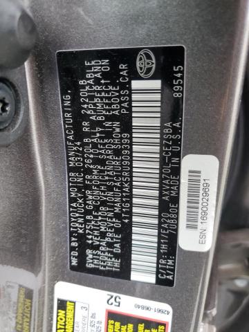 4T1G11AK5RU909399 - 2024 TOYOTA CAMRY SE NIGHT SHADE GRAY photo 13