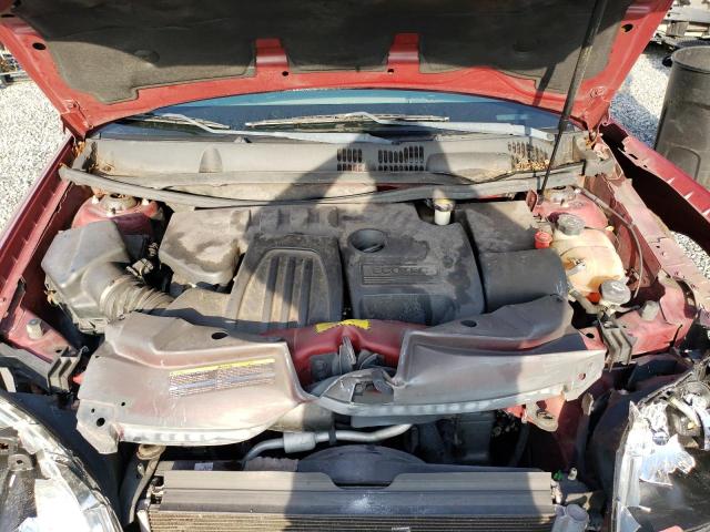 1G1AL55F677368439 - 2007 CHEVROLET COBALT LT MAROON photo 11