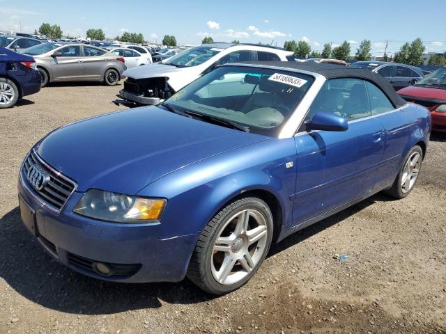 WAUAC48H74K000646 - 2004 AUDI A4 1.8 CABRIOLET BLUE photo 1