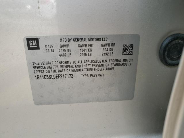 1G11C5SL9EF217172 - 2014 CHEVROLET MALIBU 1LT GOLD photo 12