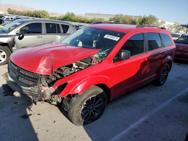 3C4PDCAB3JT474002 - 2018 DODGE JOURNEY SE RED photo 1