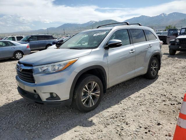 5TDJKRFH5GS323032 - 2016 TOYOTA HIGHLANDER XLE SILVER photo 1