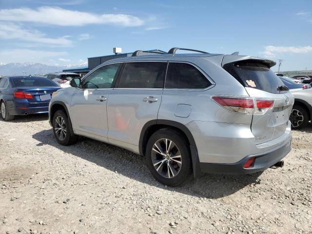 5TDJKRFH5GS323032 - 2016 TOYOTA HIGHLANDER XLE SILVER photo 2