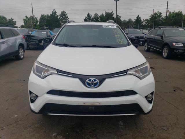 JTMRJREV1GD057906 - 2016 TOYOTA RAV4 HV XLE WHITE photo 5