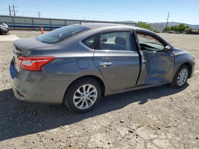 3N1AB7AP0KY368628 - 2019 NISSAN SENTRA S GRAY photo 3