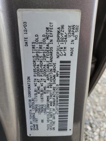 JTLKT324X40151519 - 2004 TOYOTA SCION XB 灰色 照片 13