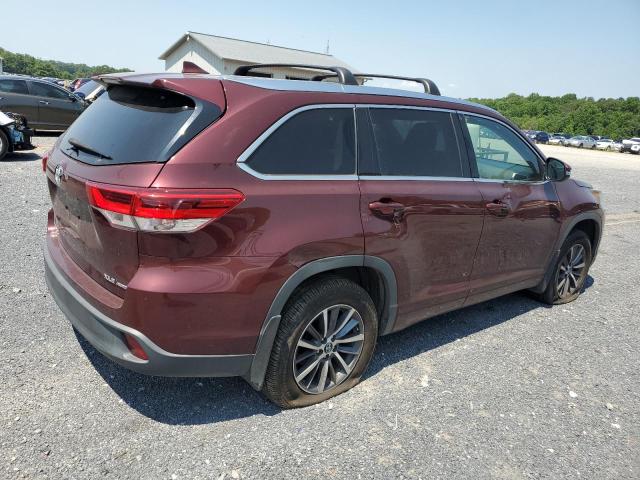 5TDJZRFH1JS904966 - 2018 TOYOTA HIGHLANDER SE BURGUNDY photo 3